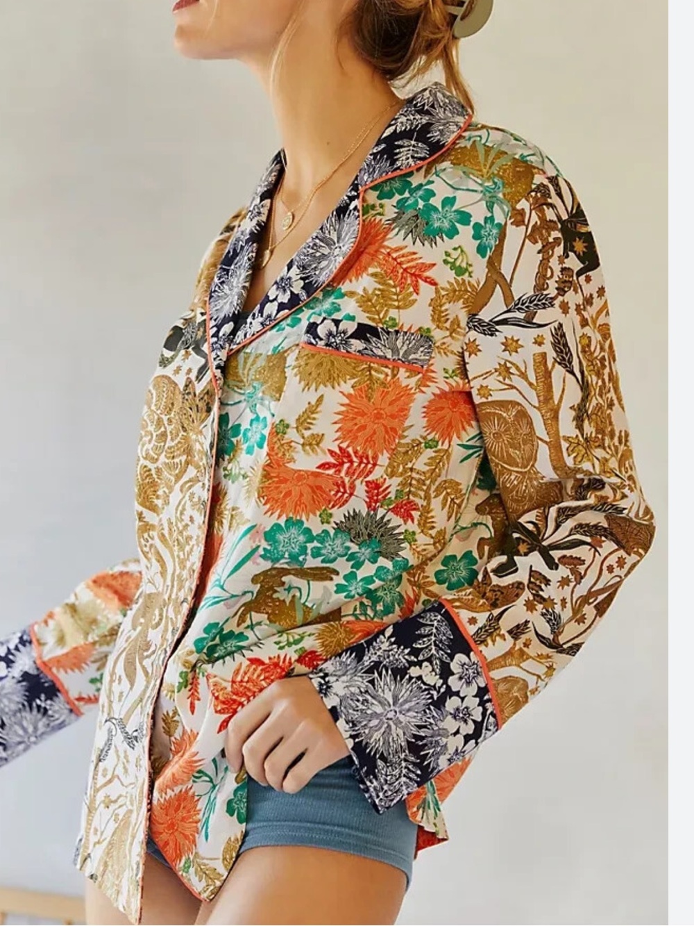 Cally Conway Flannel Sleep Shirt
Pajama Anthropologie Woodland
Fable Size XXS